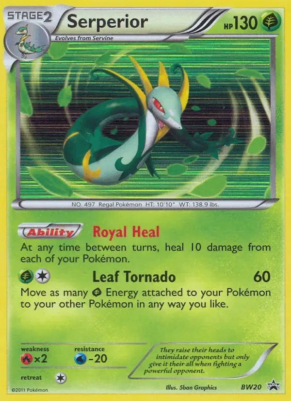 Serperior #BW20 BW Black Star Promos PSA 10