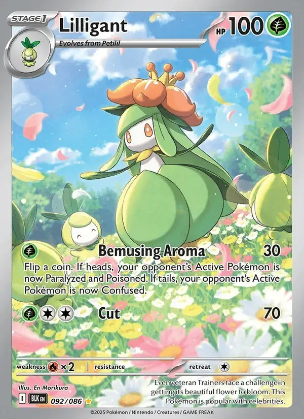 Lilligant #092 Black Bolt PSA 10