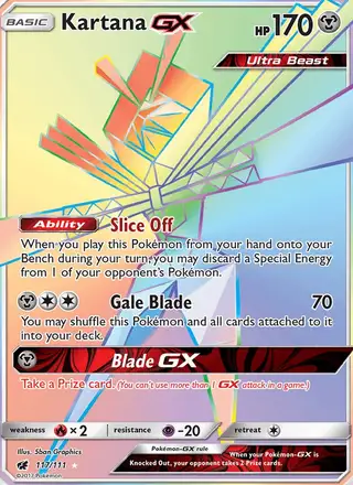 Kartana GX #117 Crimson Invasion PSA 10