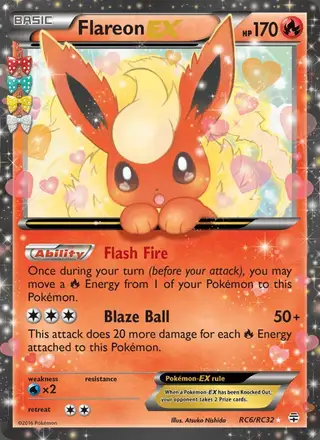 Flareon EX #RC6 Generations PSA 10