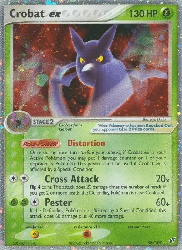 Crobat ex #96 Deoxys PSA 10