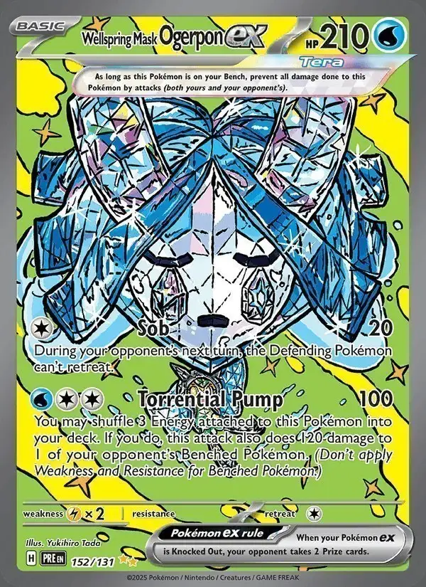 Wellspring Mask Ogerpon ex #152 Prismatic Evolutions PSA 10
