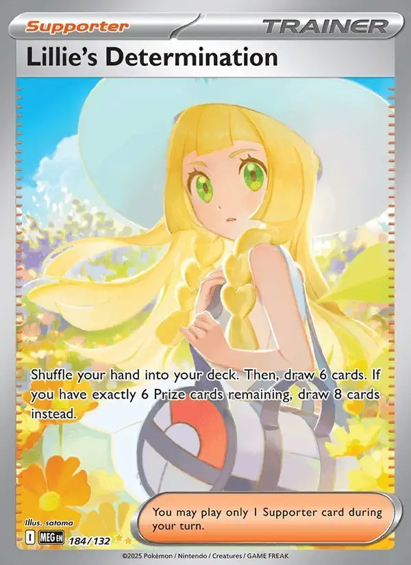 Lillie's Determination #184 Mega Evolution PSA 10