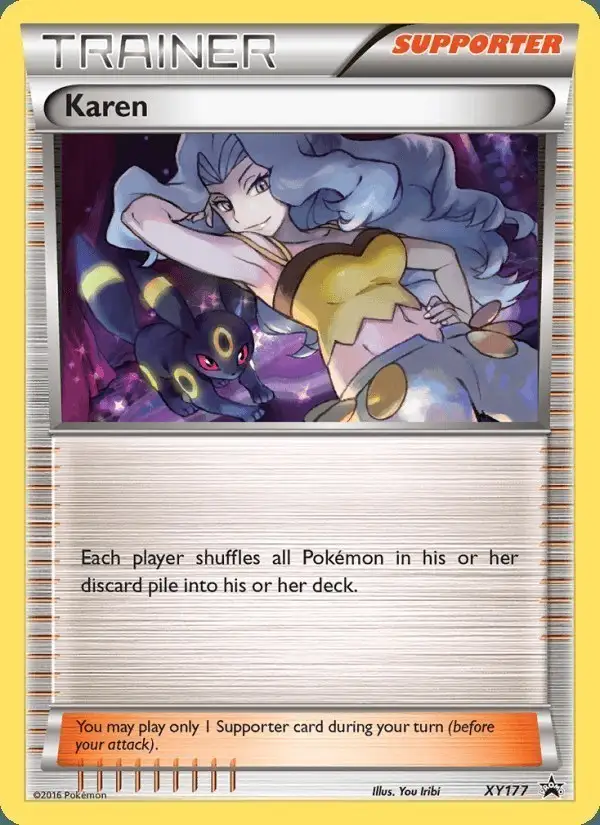 Karen #XY177 XY Black Star Promos PSA 10