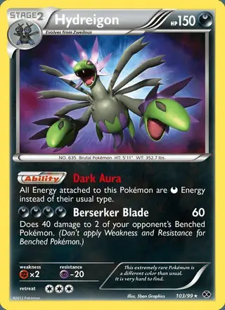 Hydreigon #103 Next Destinies PSA 10