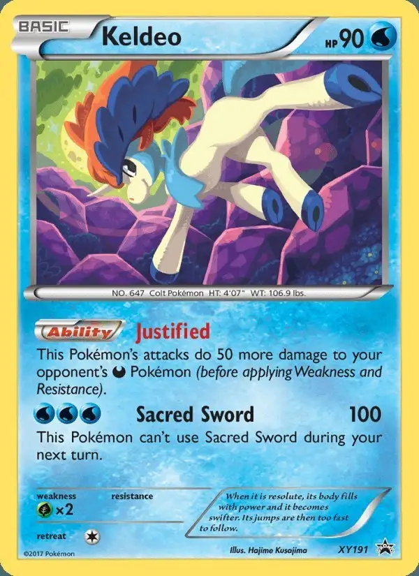 Keldeo #XY191 XY Black Star Promos PSA 10