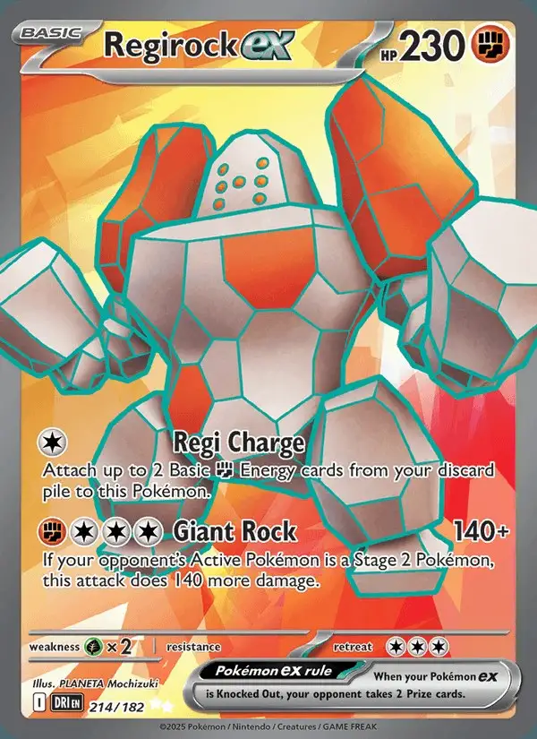 Regirock ex #214 Destined Rivals PSA 10