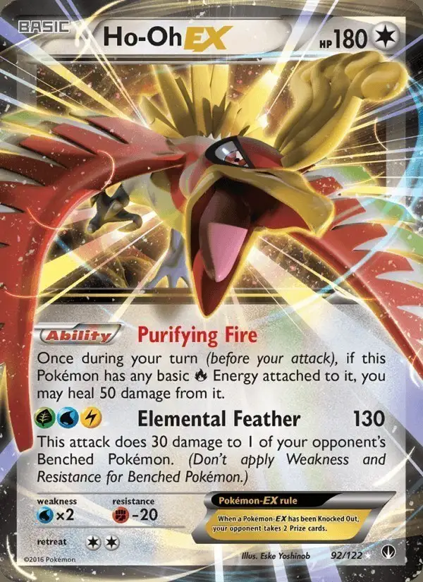 Ho-Oh EX #92 BREAKpoint PSA 10