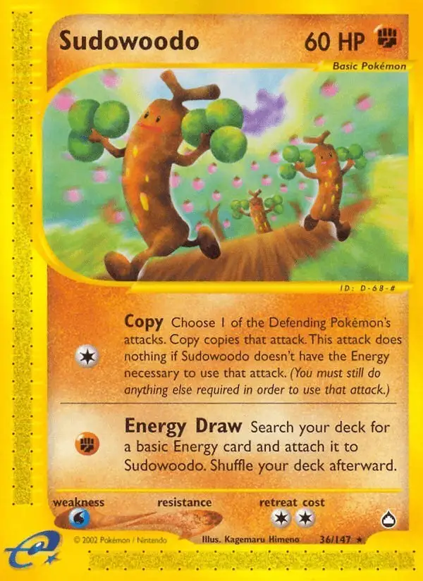 Sudowoodo #36 Aquapolis PSA 10