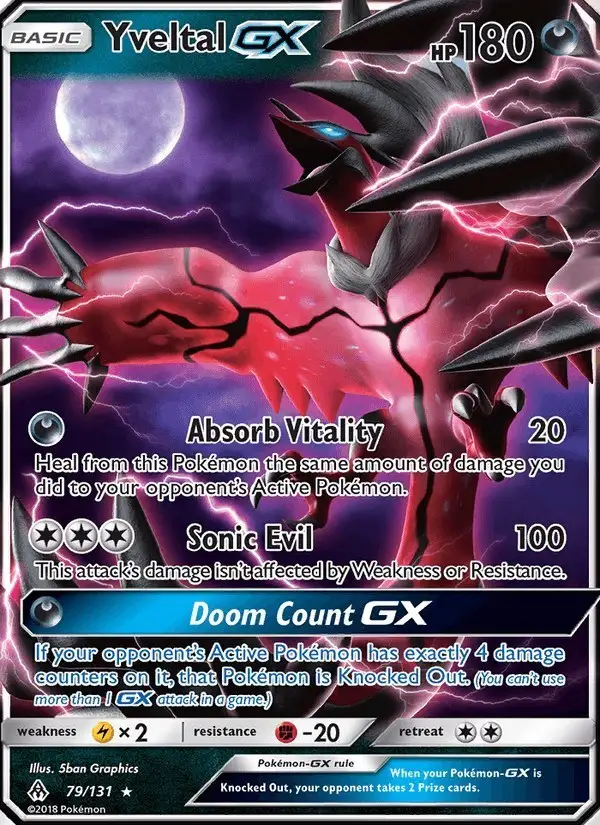 Yveltal GX #79 Forbidden Light PSA 10