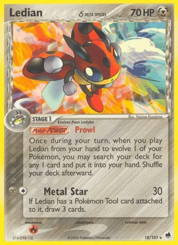 Ledian δ #18 Dragon Frontiers PSA 10