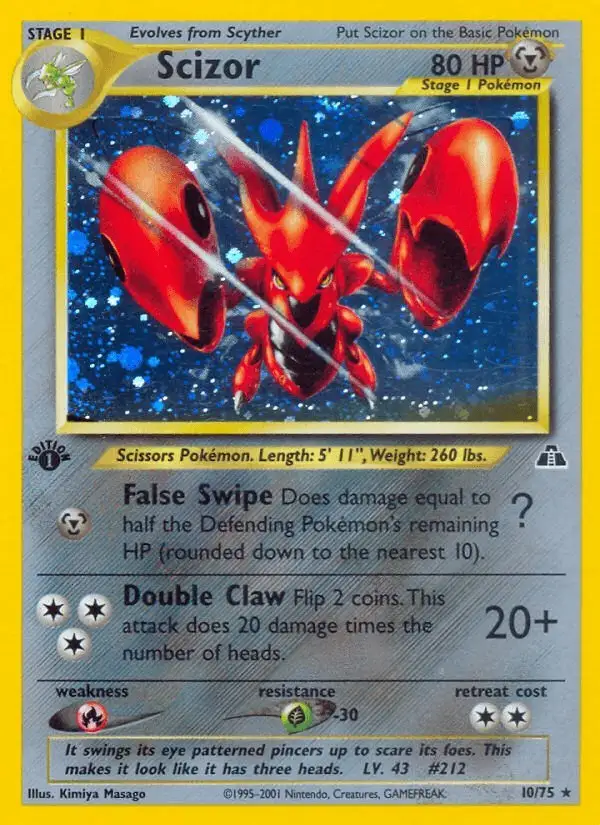Scizor #10 Neo Discovery PSA 10