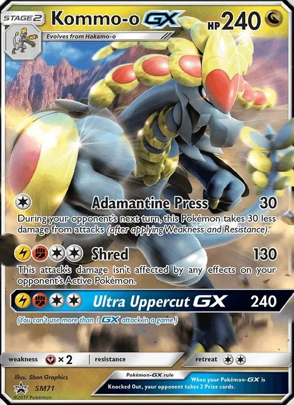 Kommo-o GX #SM71 SM Black Star Promos PSA 10