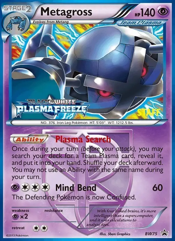 Metagross #BW75 BW Black Star Promos PSA 10
