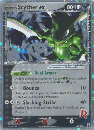 Rocket's Scyther ex #102 Team Rocket Returns PSA 10