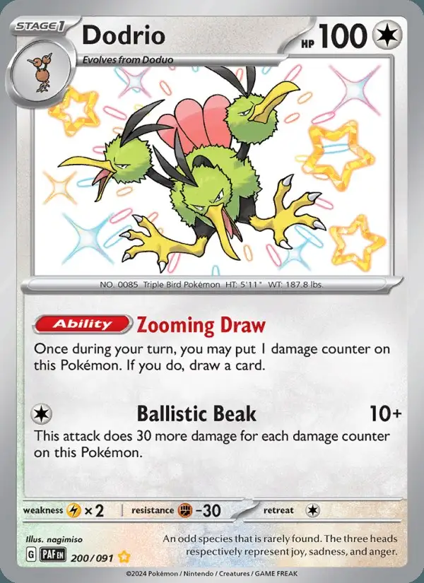 Dodrio #200 Paldean Fates PSA 10