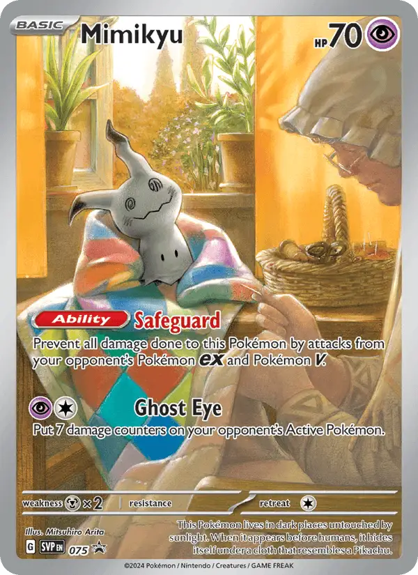 Mimikyu #075 SVP Black Star Promos PSA 10