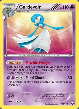 Gardevoir #109 Dark Explorers PSA 10