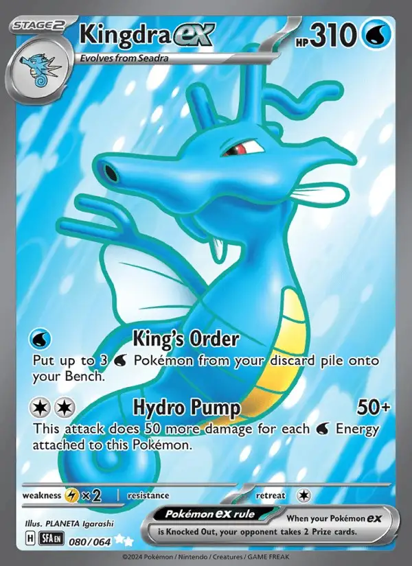 Kingdra ex #080 Shrouded Fable PSA 10