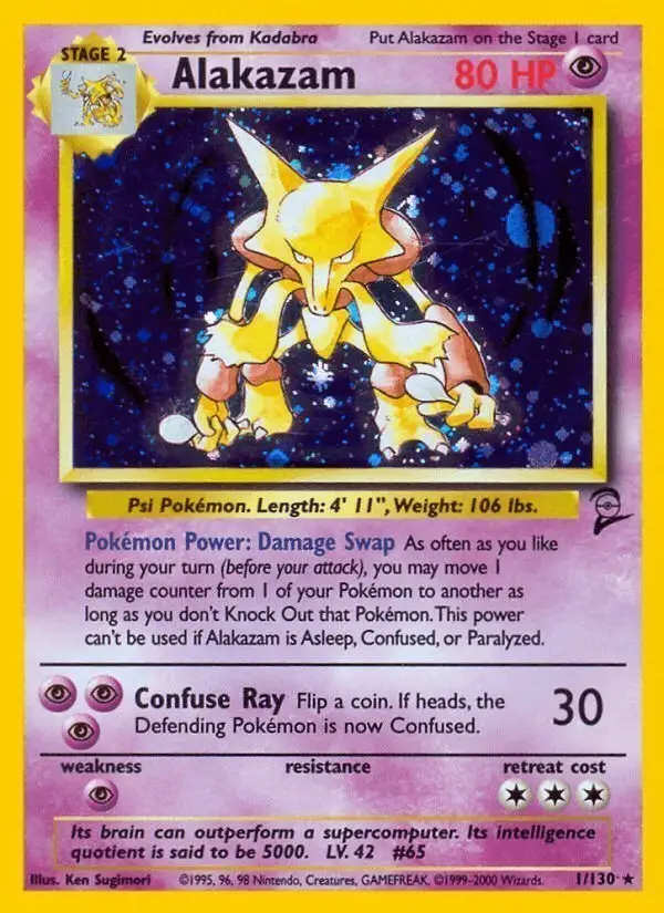 Alakazam #1 Base Set 2 PSA 10