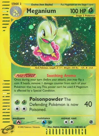 Meganium #18 Expedition Base Set PSA 10
