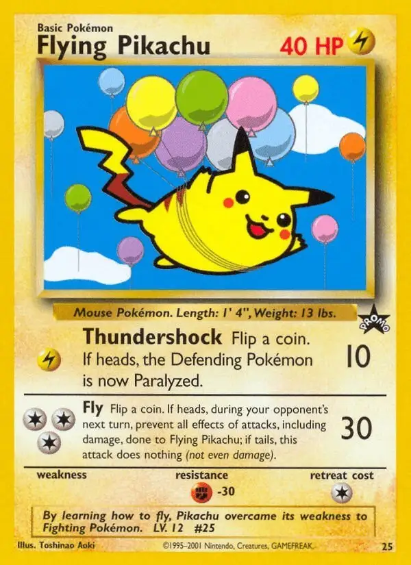 Flying Pikachu #25 Wizards Black Star Promos PSA 10