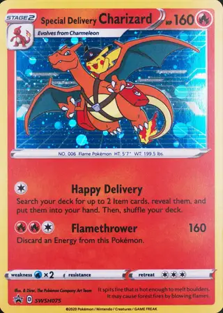 Sp.delivery Charizard #075 SWSH Black Star Promos PSA 10
