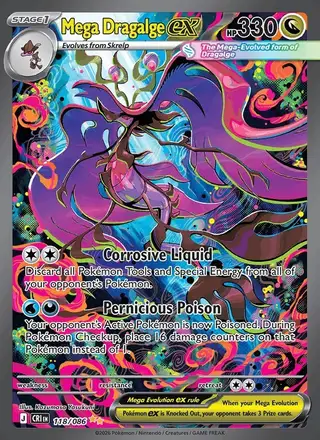 Mega Dragalge ex #118 Chaos Rising PSA 10
