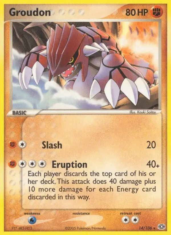 Groudon #14 Emerald PSA 10
