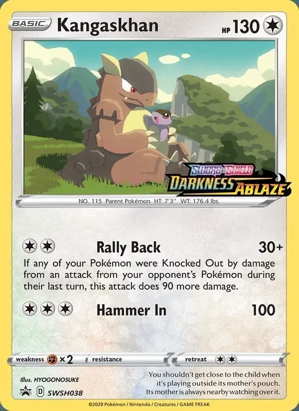 Kangaskhan #SWSH038 SWSH Black Star Promos PSA 10