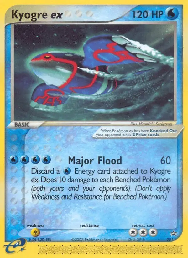 Kyogre ex #1 Nintendo Black Star Promos PSA 10
