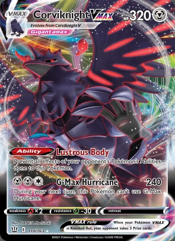 Corviknight VMAX #110 Battle Styles PSA 10