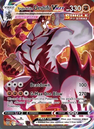 Single Strike Urshifu VMAX #168 Battle Styles PSA 10