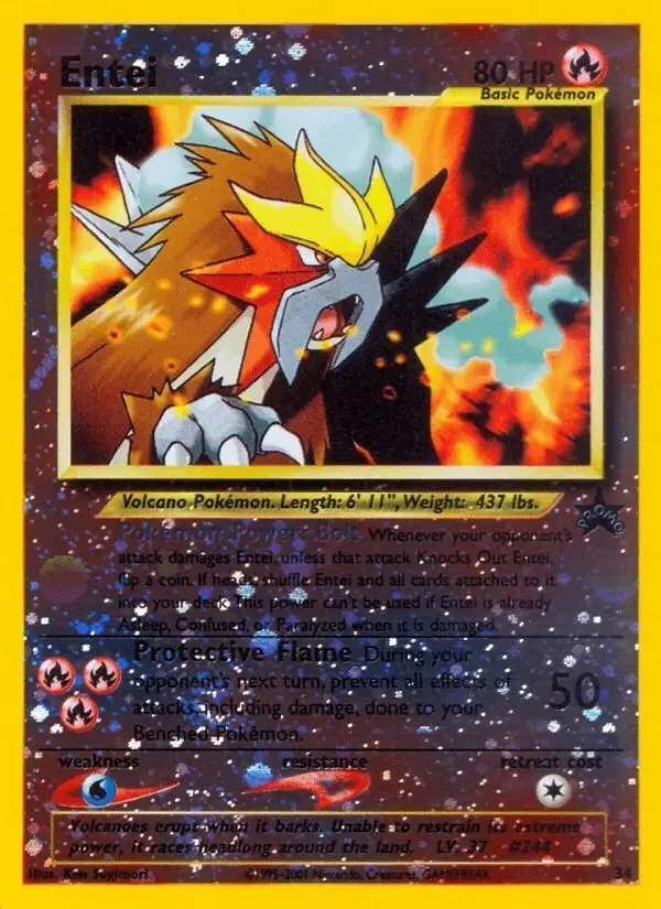 Entei #34 Wizards Black Star Promos PSA 10