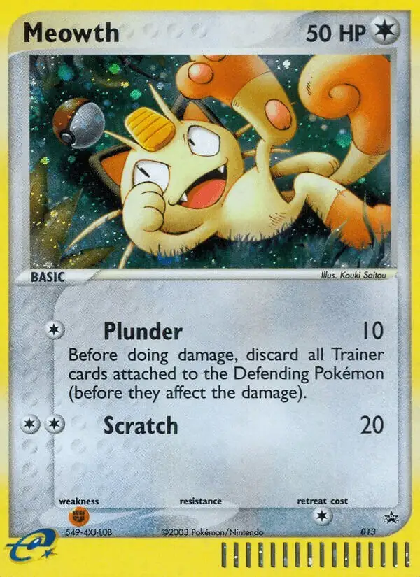 Meowth #13 Nintendo Black Star Promos PSA 10