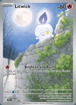 Litwick #101 White Flare PSA 10
