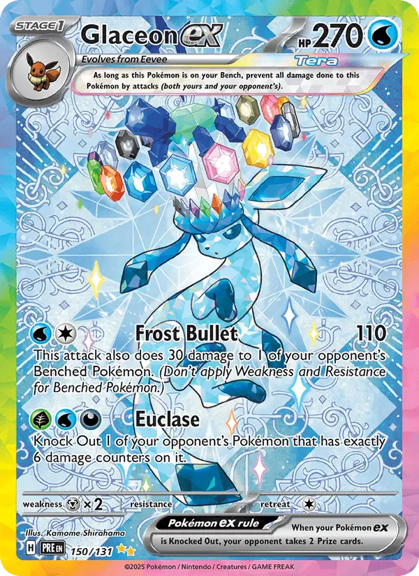 Glaceon ex #150 Prismatic Evolutions PSA 10