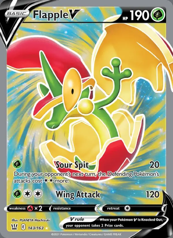 Flapple V #143 Battle Styles PSA 10