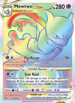 Mewtwo VSTAR #079 Pokémon GO PSA 10