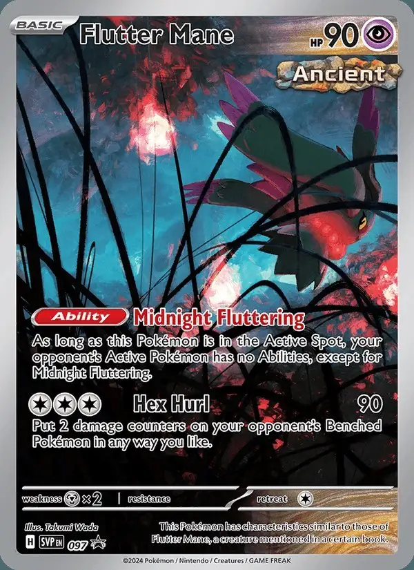 Flutter Mane #097 SVP Black Star Promos PSA 10