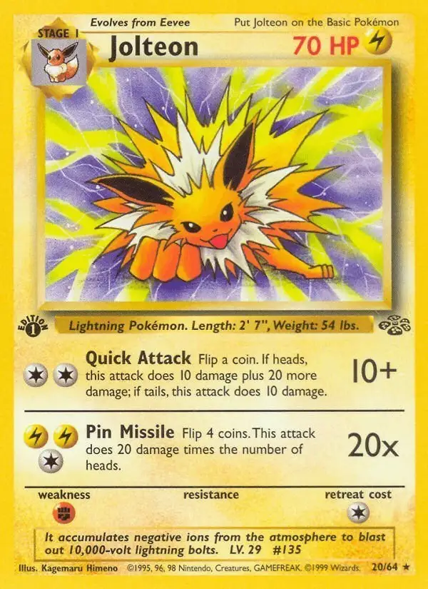 Jolteon #20 Jungle PSA 10