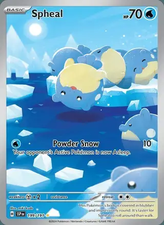 Spheal #199 Surging Sparks PSA 10