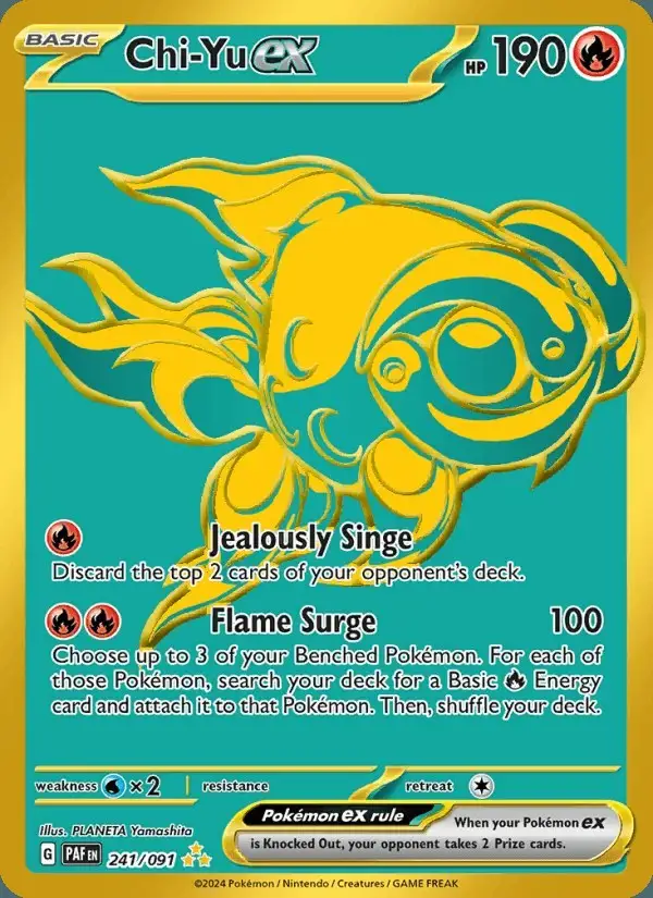 Chi-Yu ex #241 Paldean Fates PSA 10