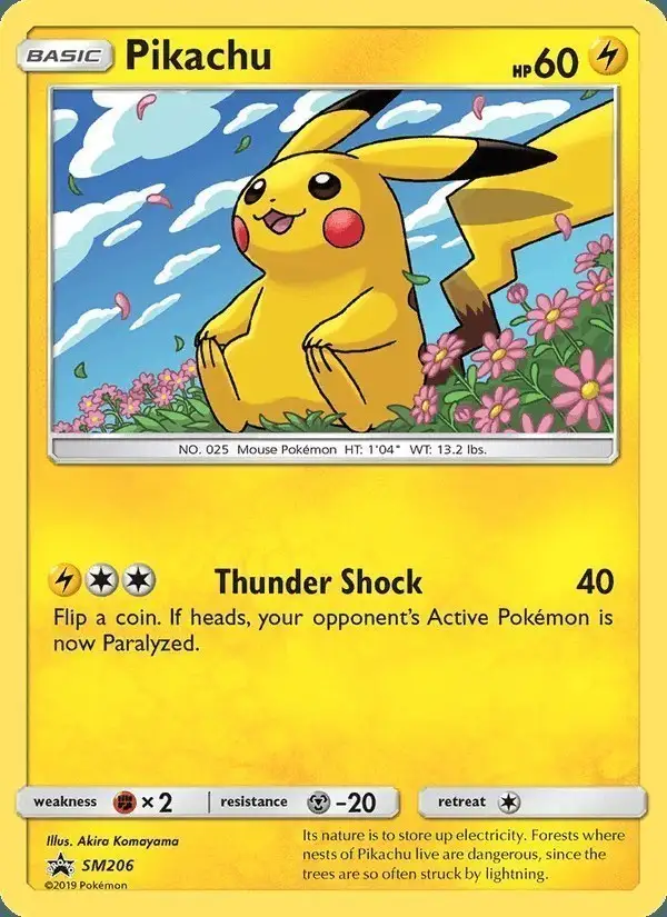 Pikachu #SM206 SM Black Star Promos PSA 10