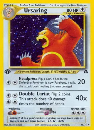 Ursaring #15 Neo Discovery PSA 10
