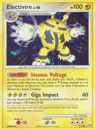 Electivire #3 Diamond & Pearl PSA 10