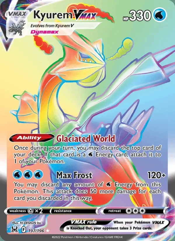 Kyurem VMAX #197 Lost Origin PSA 10