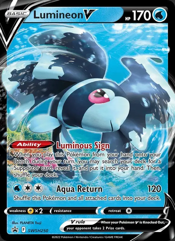 Lumineon V #SWSH250 SWSH Black Star Promos PSA 10