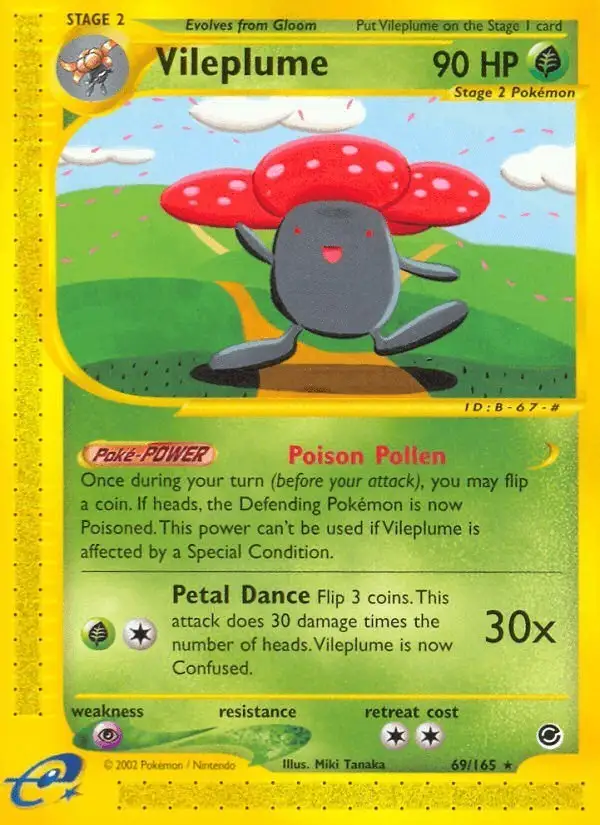 Vileplume #69 Expedition Base Set PSA 10