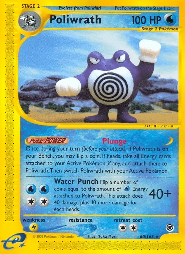 Poliwrath #60 Expedition Base Set PSA 10